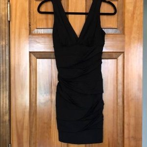 Sexy black cocktail dress